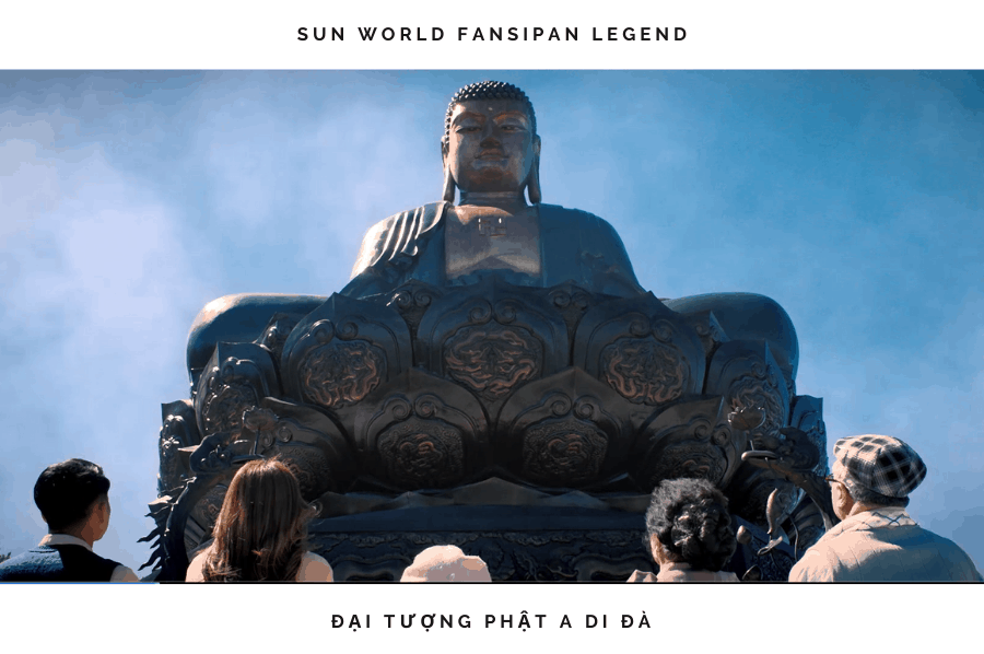 Tượng Phật A Di Đà to lớn hùng vĩ trên đỉnh núi Fansipan