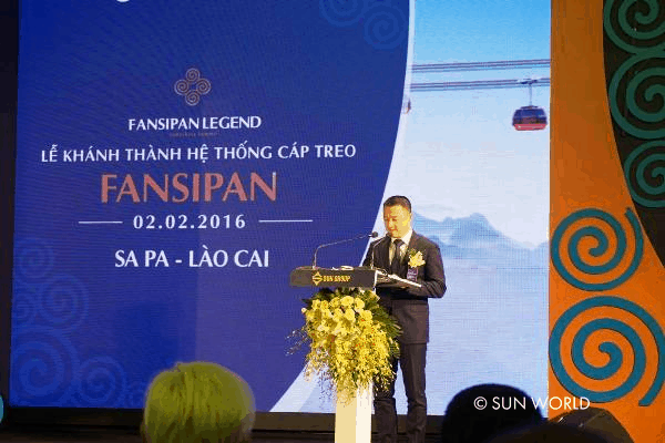 Ông Đặng Minh Trường, Tổng Giám Đốc Tập đoàn Sun Group phát biểu tại buổi lễ