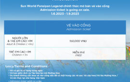 Khu du lịch Sun World Fansipan Legend chính thức bán Vé Vào Cổng từ 1/6 – 1/9/2023