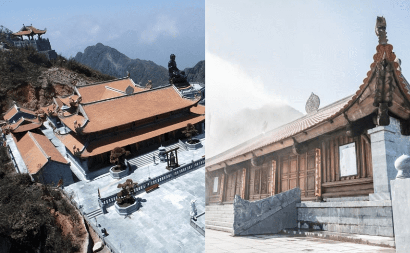 2 ngôi chùa trên đỉnh Fansipan sừng sững giữa đất trời