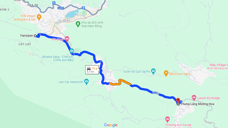 Cung đường từ chân núi Fansipan đến thung lũng Mường Hoa 