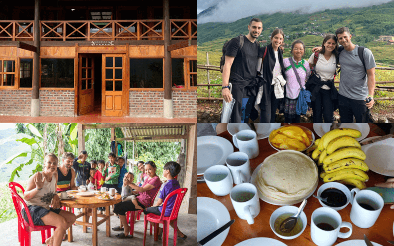 Khi lưu trú tại đây, bạn sẽ được trải nghiệm ăn uống và trekking cùng người đồng bào dân tộc 