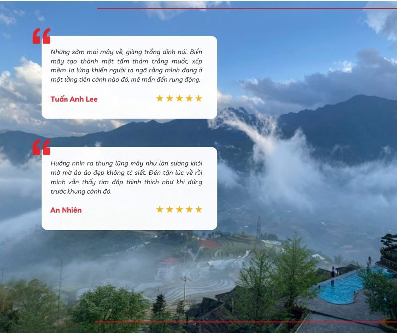 Cảm nhận của du khách khi tới săn mây tại The Mong Village Resort
